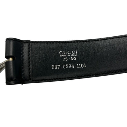 GUCCI グッチ ベルト 037 0394 1101 レザー 本革 レディース 服飾 中古 W４