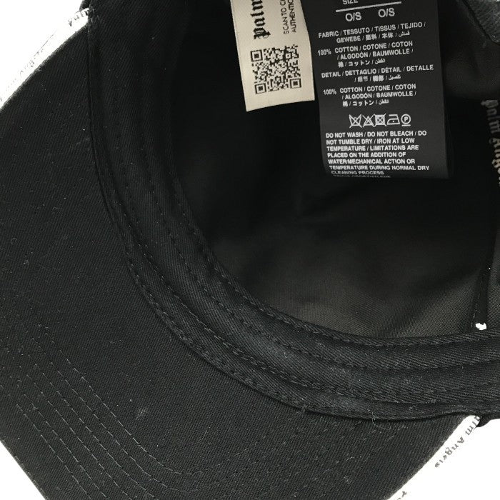 Palm Angels パームエンジェルス キャップ メンズ コットン ベア クマ BEAR ワッペン 野球帽 ブラック oneサイズ PMLB038S21FAB001 中古 T1