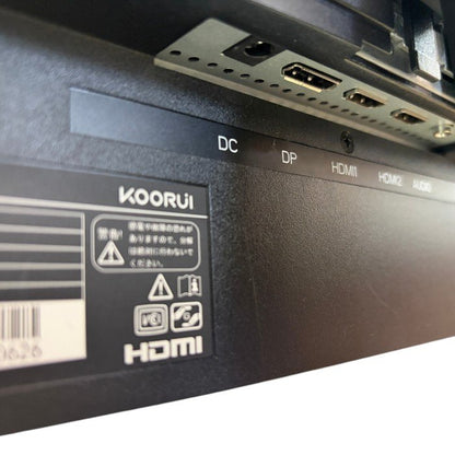 KOORUI クールイ ゲーミングモニター M24G3F 24E6C 24インチ 湾曲モニター 家電製品 ゲーム ディスプレイ 中古 W４