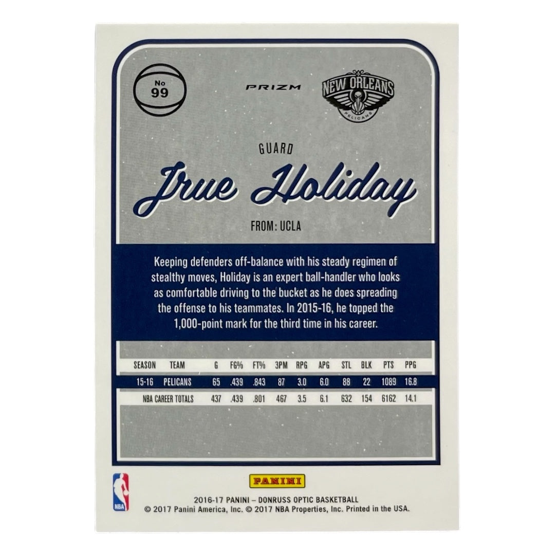PANINI NBAカード DONRUSS OPTIC PRIZM JRUE HOLIDAY NEW ORLEANS PELICANS #99 中古 IT2