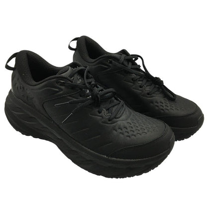 HOKA ONE ONE ホカ オネオネ ボンダイ BONDI SR BLACK 1110520 BBLC メンズ 厚底 ランニングシューズ アスレチックシューズ オールブラック 中古 Y4