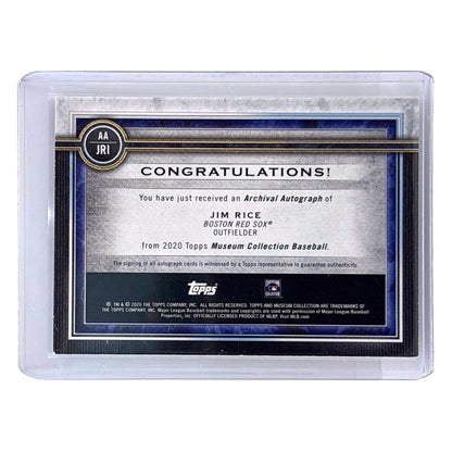 TOPPS MLBカード MUSEUM COLLECTION JIM RICE BOSTON RED SOX /50 #AA-JRI 中古 IT1