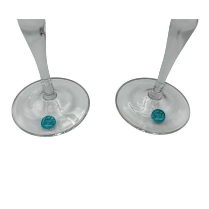 未使用品 ティファニー TIFFANY&CO. フローレット ペア ワイングラス 洋食器 ブランド おしゃれ 酒器 アルコール グラス 中古 W４