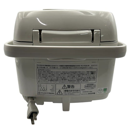 IRIS OHYAMA アイリスオーヤマ 5.5合 圧力IH ジャー炊飯器 RC-PD50-W キッチン家電 ホワイト 銘柄炊き 中古 W４
