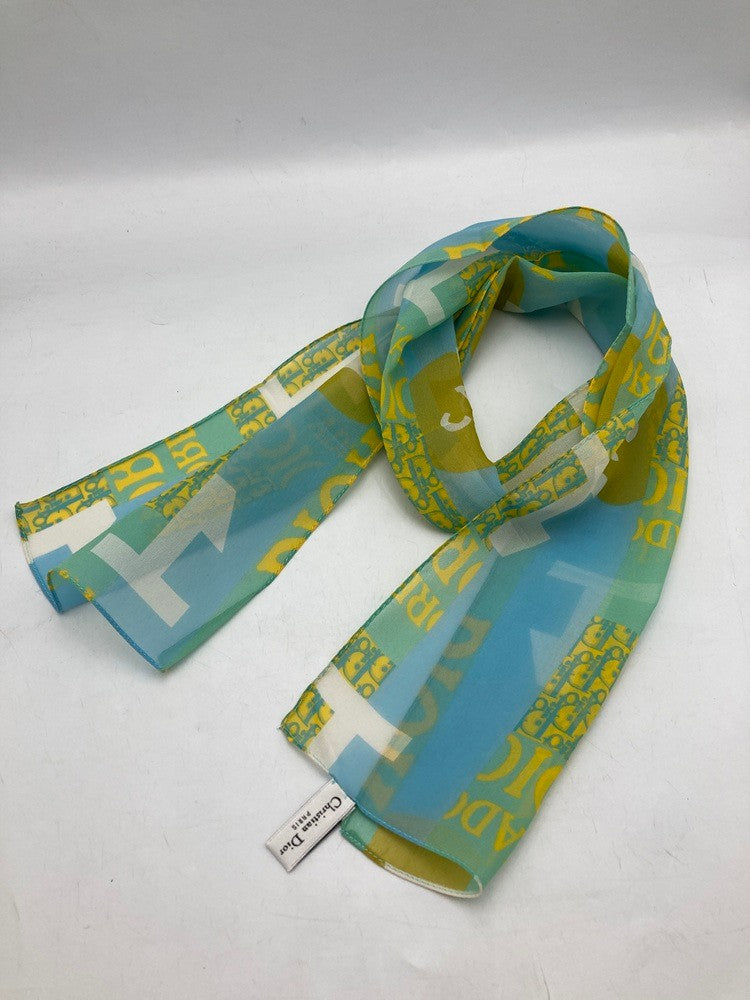 Christian Dior クリスチャンディオール トロッター シルク ストール/ミッツァ スカーフ 中古 D4