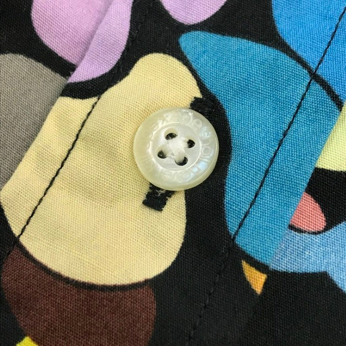 A BATHING APE アベイシングエイプ シャツ メンズ 半袖 コットン マルチカモ BAPE 総柄 迷彩 マルチカラー Lサイズ 中古 T1