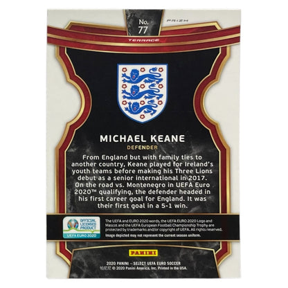 PANINI サッカーカード SELECT UEFA EURO PRIZM MICHAEL KEANE ENGLAND #77 中古 IT2
