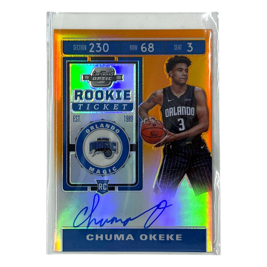 PANINI NBAカード CONTENDERS OPTIC PRIZM CHUMA OKEKE ORLANDO MAGIC 24/25 #140 中古 IT1