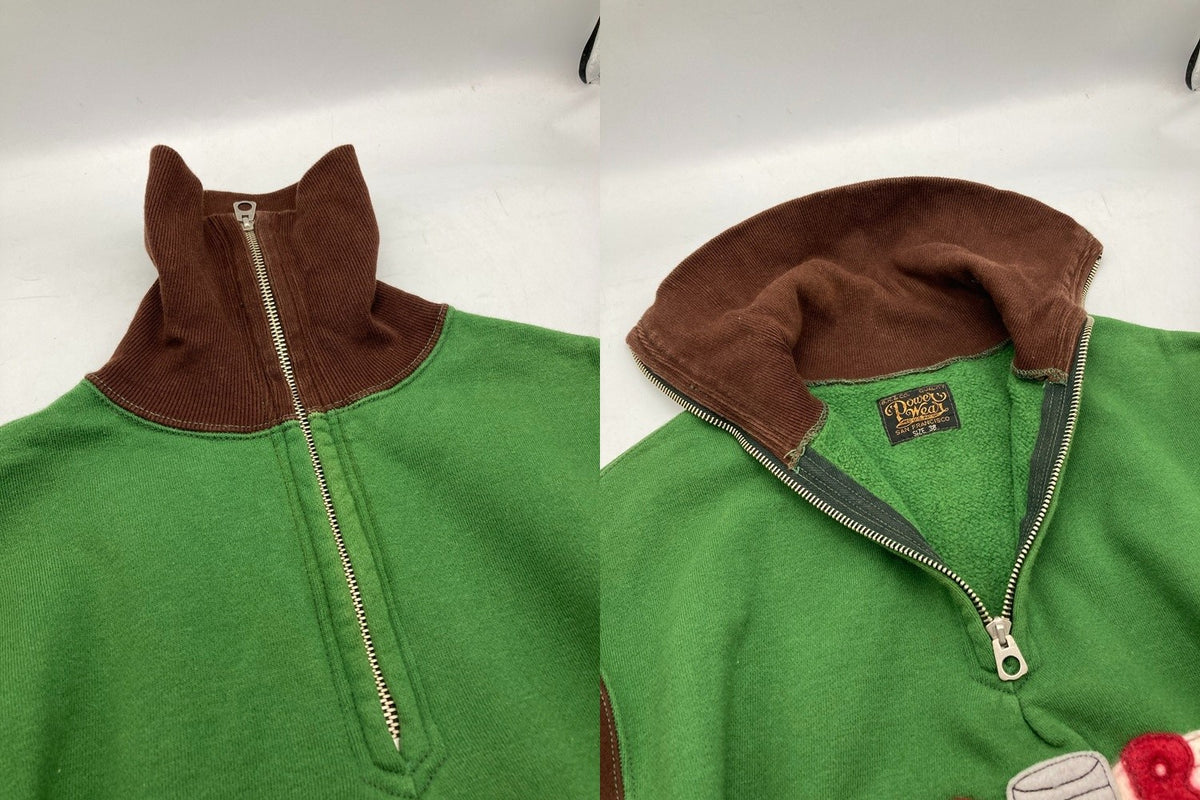 FREEWHEELERS フリーホイーラーズ OAKLAND RIDERS CLUB 1930sスタイル クオータージップ スウェット サイズ38 メンズ 中古 D4
