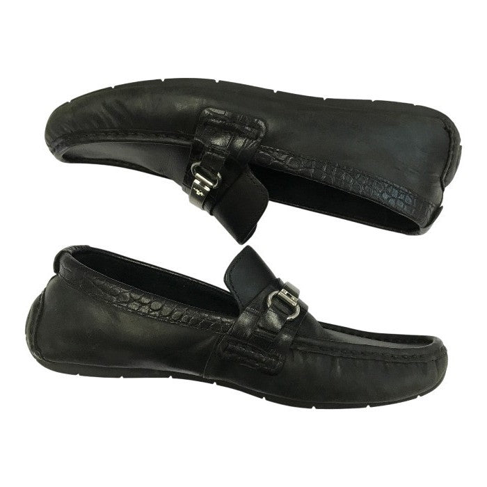 COLE HAAN コールハーン ドライビングシューズ メンズ レザー ビットローファー ブラック 7.5サイズ C11397 中古 T1