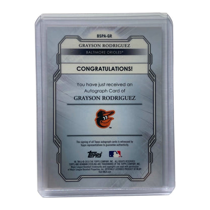 TOPPS MLBカード BOWMAN STERLING GRAYSON RODRIGUEZ ORIOLES 73/75 #BSPA-GR 中古 IT2