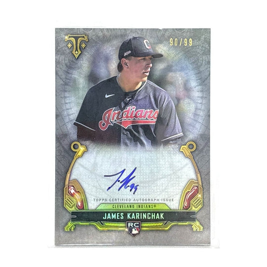 TOPPS MLBカード TRIPLE THREADS JAMES KARINCHAK CLEVELAND INDIANS 90/99 #RAC-JK 中古 IT1