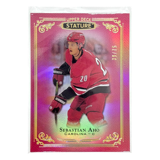 UPPER DECK NHLカード STATURE SEBASTIAN AHO CAROLINA 39/75 #19 中古 IT1