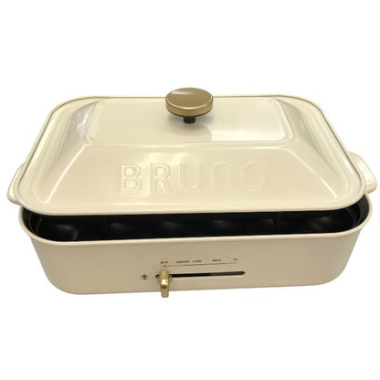 BRUNO ブルーノ コンパクトホットプレート BOE021-WH 中古 Y1