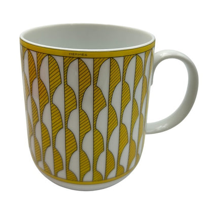 未使用品 SOLEILD’HERMES ソレイユ ドゥ エルメス マグカップ No.1 046031P ブランド 洋食器 幾何学模様 おしゃれ 中古 W４