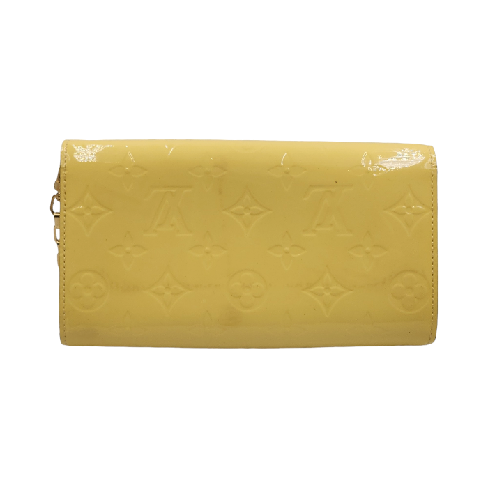 LOUIS VUITTON ルイヴィトン ヴェルニ ポルトフォイユ サラチェーン 長財布 レディース チェーンウォレット シトリン M90149 中古 T1