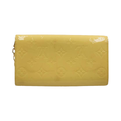 LOUIS VUITTON ルイヴィトン ヴェルニ ポルトフォイユ サラチェーン 長財布 レディース チェーンウォレット シトリン M90149 中古 T1
