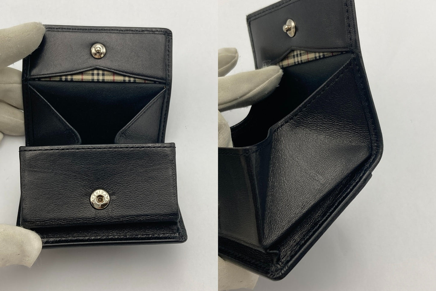 BURBBERRY バーバリー レザー コインケース/小銭入れ ブラック 中古 D4