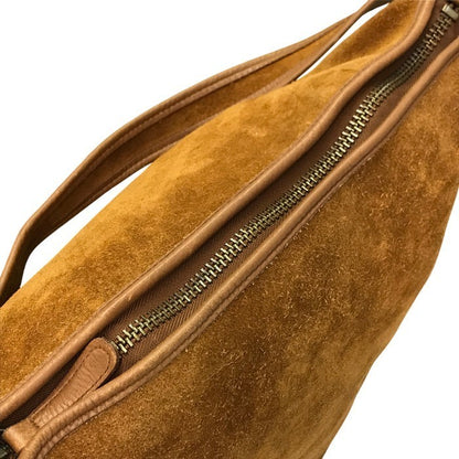 COACH コーチ ショルダーバッグ レディース スウェードレザー オールド スエード バケツ型 USA製 キャメルブラウン 9010 中古 T1