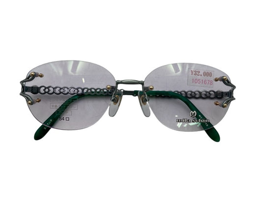 mila schon ミラショーン ニッケルフリー リムレス メガネフレーム  MS-4449 中古 D4