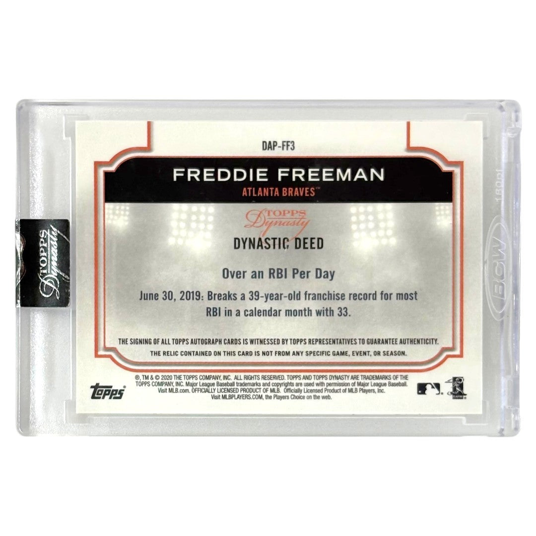 未開封品 TOPPS MLBカード DYNASTY FREDDIE FREEMAN ATLANTA BRAVES /5 #DAP-FF3 中古 IT1