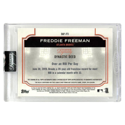 未開封品 TOPPS MLBカード DYNASTY FREDDIE FREEMAN ATLANTA BRAVES /5 #DAP-FF3 中古 IT1