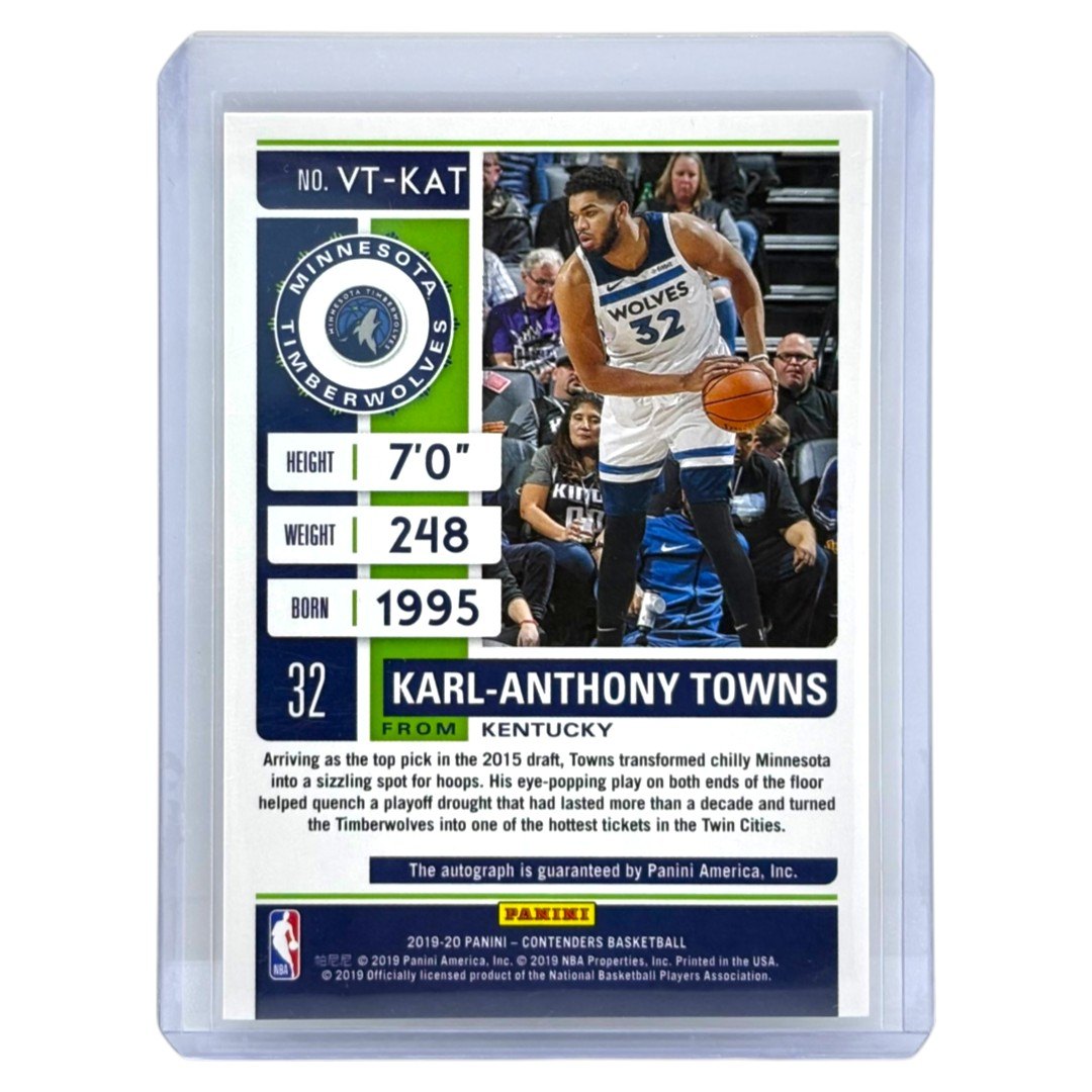PANINI NBAカード CONTENDERS KARL-ANTHONY TOWNS MINNESOTA TIMBERWOLVES /15 #VT-KAT 中古 IT1
