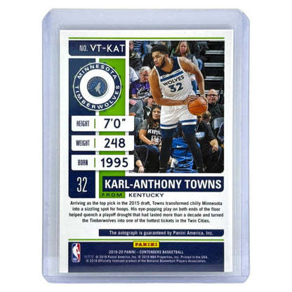 PANINI NBAカード CONTENDERS KARL-ANTHONY TOWNS MINNESOTA TIMBERWOLVES /15 #VT-KAT 中古 IT1