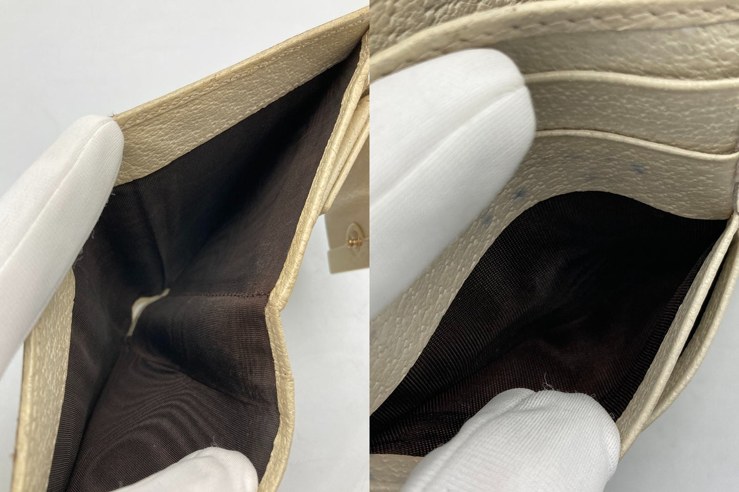 GUCCI グッチ GGキャンバス シェリーライン 二つ折り財布 181669 中古 D4