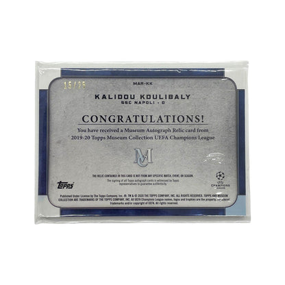 TOPPS サッカーカード MUSEUM COLLECTION KALIDOU KOULIBALY NAPOLI 15/25 #MAR-KK 中古 IT1