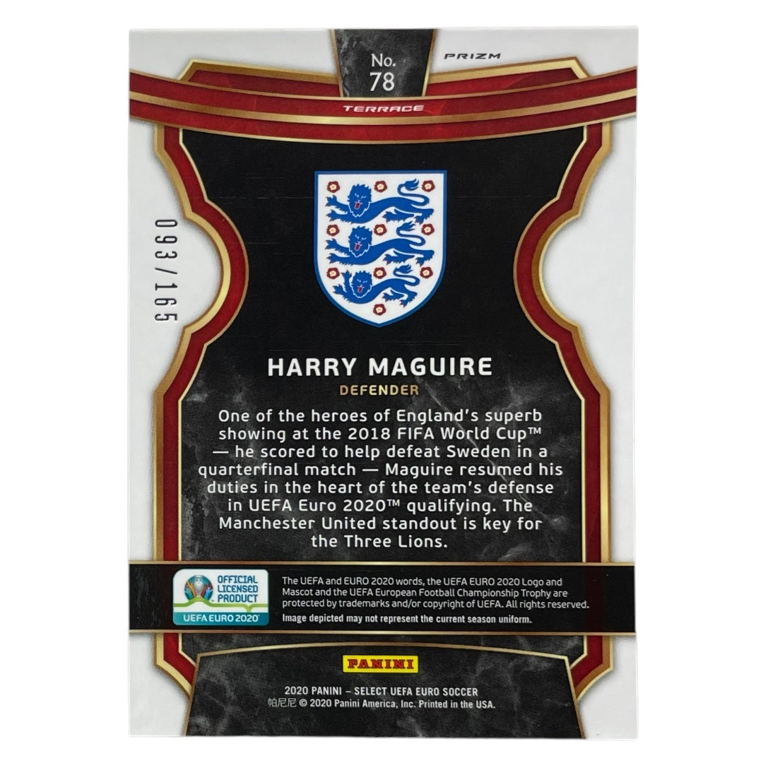 PANINI サッカーカード SELECT UEFA EURO PRIZM HARRY MAGUIRE ENGLAND /165 #78 中古 IT2