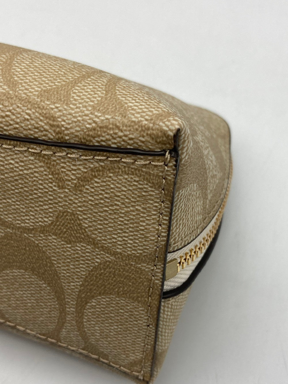 COACH コーチ シグネチャー コスメポーチ F53385 中古 D4