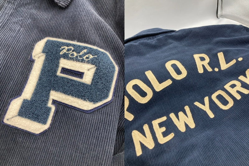 Polo Ralph Lauren ポロラルフローレン コーデュロイ レタージャケット サイズS メンズ 中古 D4