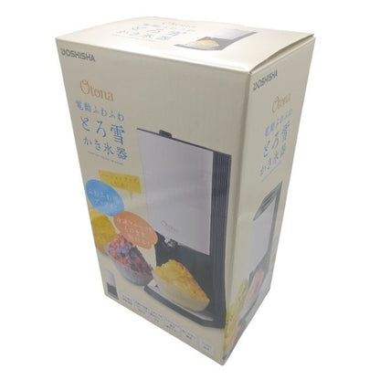 DOSHISHA ドウシシャ Otona 電動ふわふわ とろ雪 かき氷器 DTY-B1BK 中古 H4