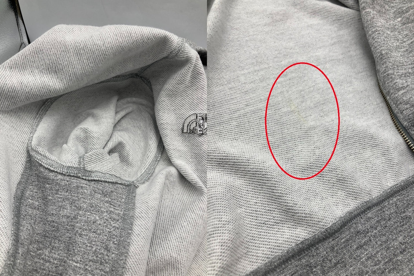 THE NORTH FACE ザ・ノースフェイス スクエアロゴ フルジップパーカー NT11952 サイズXL メンズ 中古 D4