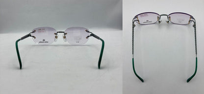 mila schon ミラショーン ニッケルフリー リムレス メガネフレーム  MS-4449 中古 D4