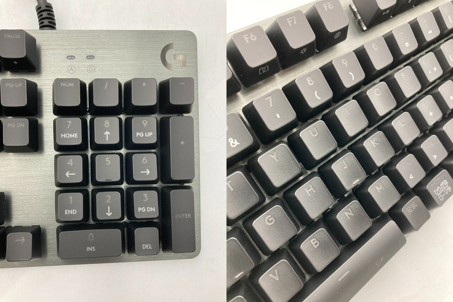 Logicool ロジクール G512 CARBON 有線 RGBメカニカルゲーミングキーボード(タクタイル) 中古 D4
