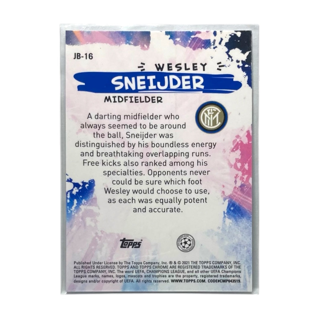 TOPPS サッカーカード CHROME JOGA BONITE WESLEY SNEIJDER INTERNAZIONALE MILANO #JB-16 中古 IT2