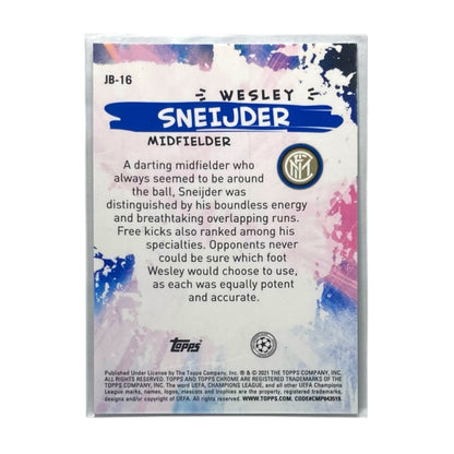 TOPPS サッカーカード CHROME JOGA BONITE WESLEY SNEIJDER INTERNAZIONALE MILANO #JB-16 中古 IT2