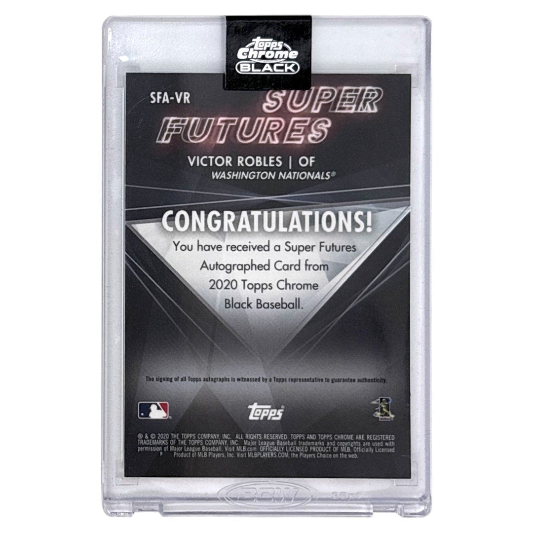 未開封品 TOPPS MLBカード CHROME BLACK VICTOR ROBLES WASHINGTON NATIONALS /50 #SFA-VR 中古 IT1