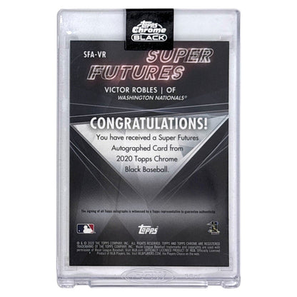 未開封品 TOPPS MLBカード CHROME BLACK VICTOR ROBLES WASHINGTON NATIONALS /50 #SFA-VR 中古 IT1