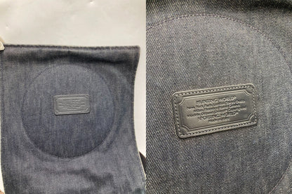 HUNTING WORLD ハンティングワールド デニム フラップ ショルダーバッグ 中古 D4