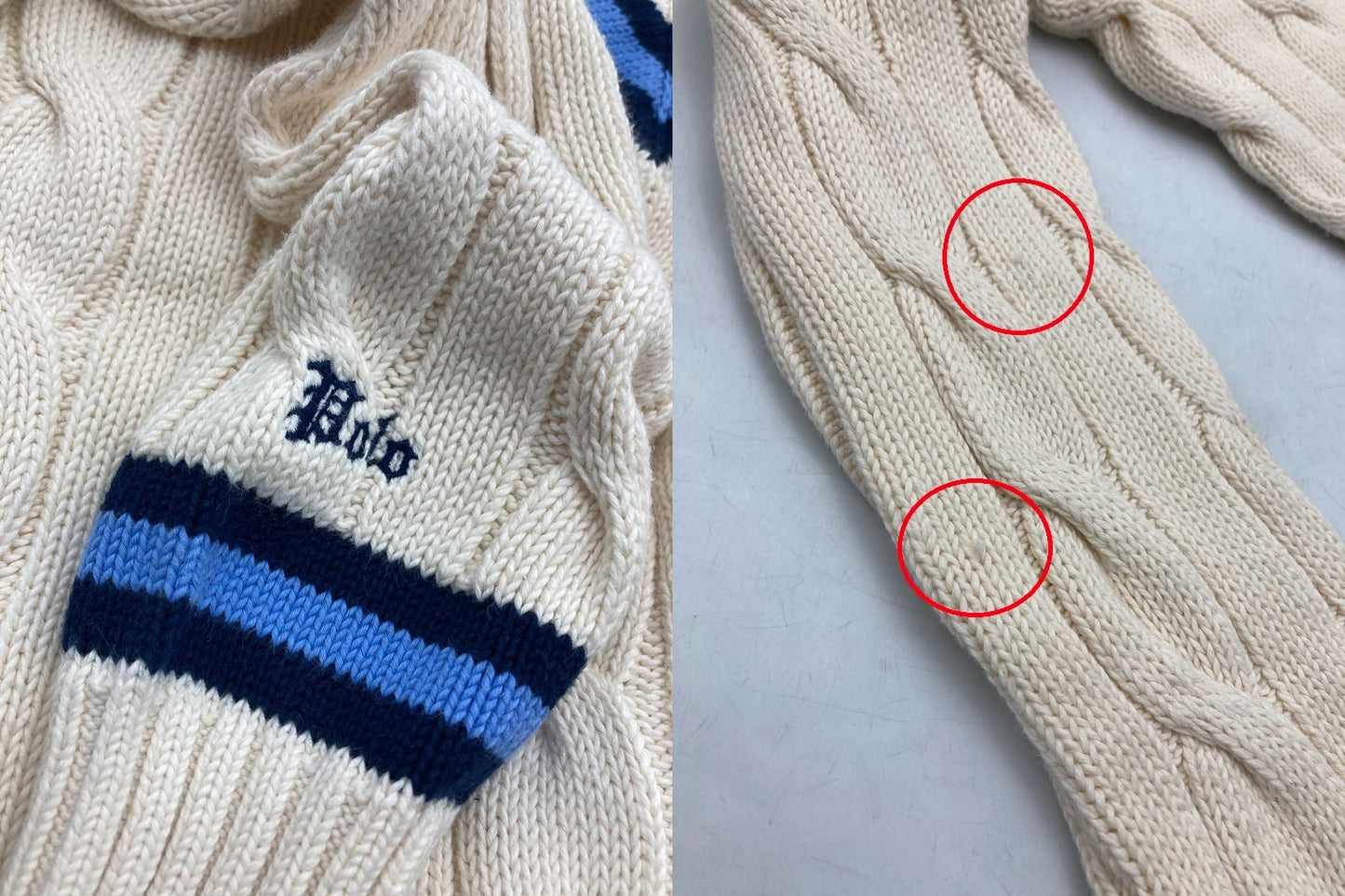 Polo by RALPH LAUREN ポロバイラルフローレン アイコニック クリケット セーター サイズXS メンズ 中古 D4