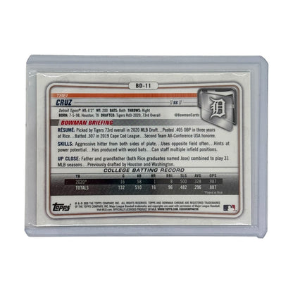 TOPPS MLBカード BOWMAN CHROME 1ST TREI CRUZ DETROIT TIGERS 36/50 #BD-11 中古 IT1