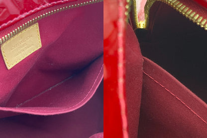 LOUIS VUITTON ルイヴィトン ヴェルニ サミットドライブ トートバッグ ポムダムール M93513 中古 D4