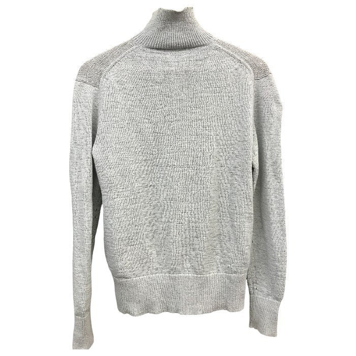 EMPORIO ARMAN エンポリオアルマーニ カーディガン ハイネック ボタン ライトグレー サイズ44 中古 N1