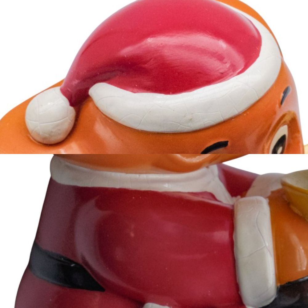 株式会社ニットー サトちゃん サトコちゃん キャンドルスタンド 2体セット クリスマス サンタ服 佐藤製薬 sato 中古 a1