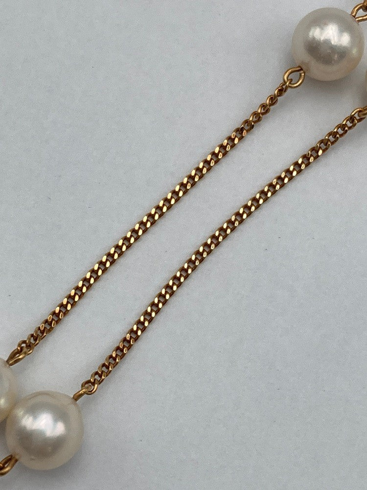 K18 6mmパール ネックレス 中古 D4