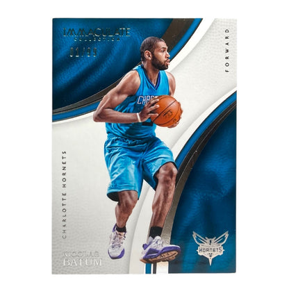 PANINI NBAカード IMMACULATE COLLECTION NICOLAS BATUM CHARLOTTE HORNETS /99 #75 中古 IT2