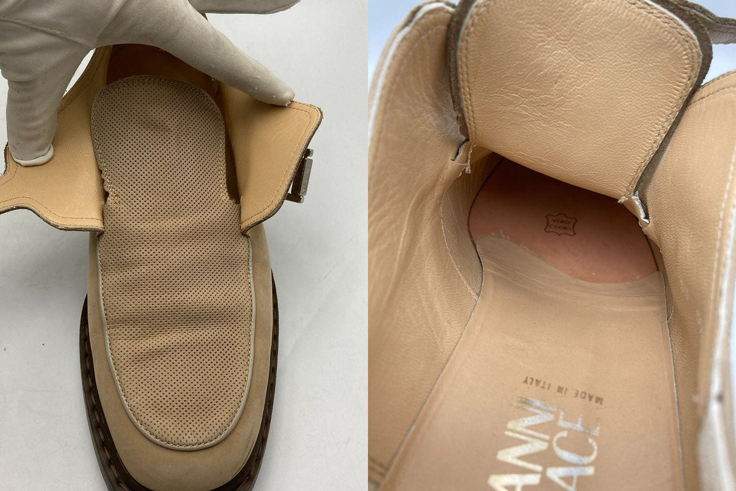 GIANNI VERSACE ヴェルサーチェ モンクストラップ シューズ サイズ 7 1/2 中古 D4